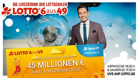 lotto live ziehung youtube|Ziehung der Lottozahlen vom 16.12.2023 .